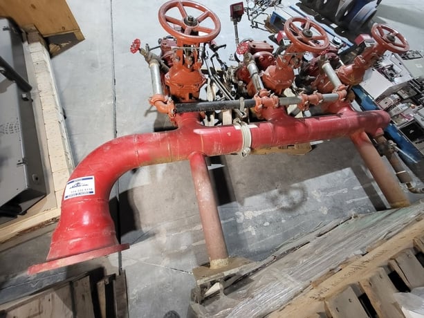Viking, 3 Sets 6" Dry Fire Sprinkler Valve Assemblies - Viking F-1 w/ Trim, Gate Valves & Switches - Image 9