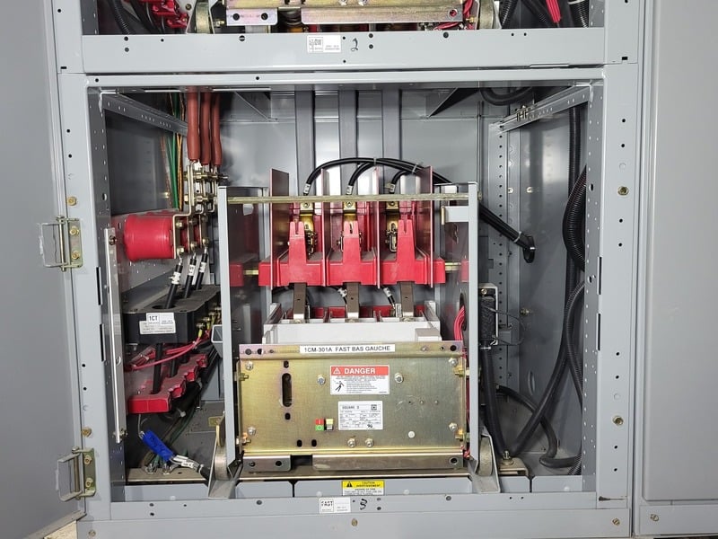 400 Amps Square D #NG44D, ISO-Flex Medium-Voltage Motor Starter Lineup, 4160 Volts, 500 HP, (4) vacuum - Image 9