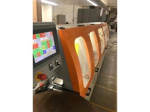 Fravol #Smart-S600-23, edgebander w/pre-mill & corner rounding, 5/16" edge, 2-3/8" panel thickness, 4" min. - Image 5