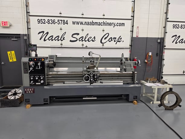 22" x 80" Kent #CS-2280, Precision Lathe, 14.2" socs, 30.7" swing over gap, 10.2" X, 12" 3-jaw chuck, 16" - Image 2