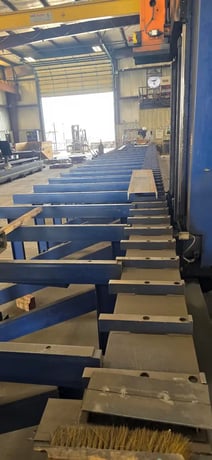 Peddinghaus #Ocean-Avenger-Plus-MDL-1250/1C, CNC beam drill line, 48" max profile, 80' length, 25 HP, Siemens - Image 3
