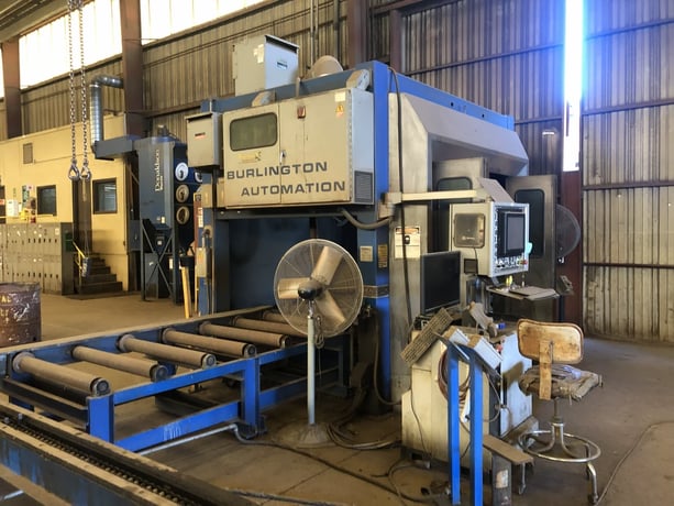 Burlington Automation #Python-X, CNC robotic plasma structural steel system, 36" max profile, Hypertherm - Image 1