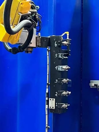 RPT RoboTrim, 6-Axis robotic trimming station, Fanuc M-16iB/20 robot, 110 LB payload, 3 HP Colombo spindle - Image 8