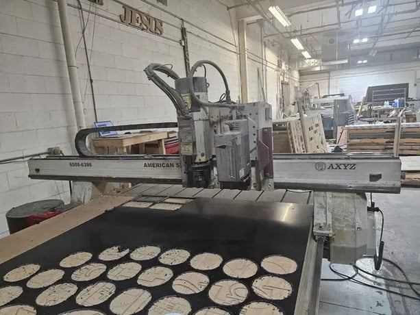 AXYZ #4008-ATC, CNC router, 48" x 96" table, 10.8 HP, 18,000 RPM, 7-position ATC, 2018 - Image 2