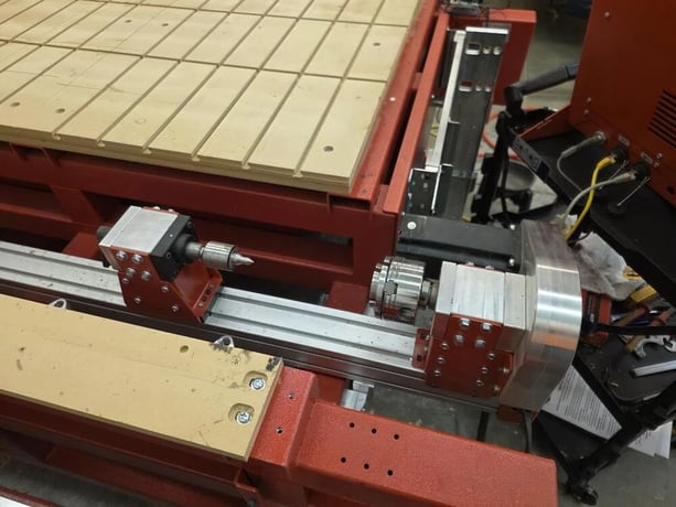 Legacy #Maverick-ATC-E-Series, CNC router, 48" x 96" table, 6 HP, 7-position ATC, 4th Axis lathe attachment - Image 6