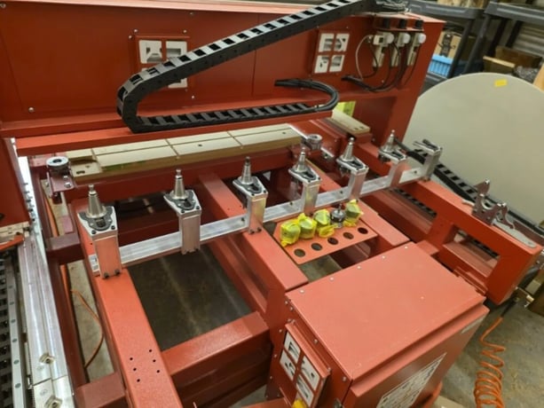 Legacy #Maverick-ATC-E-Series, CNC router, 48" x 96" table, 6 HP, 7-position ATC, 4th Axis lathe attachment - Image 8