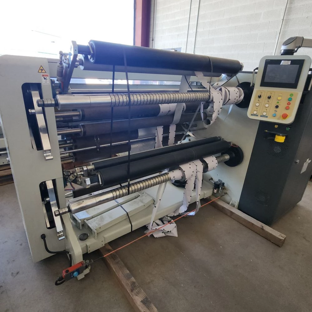 Karlville #HS-Pro-1300, shrink sleeve slitter rewinder, 51.18" max web width, 500 m/min - Image 4