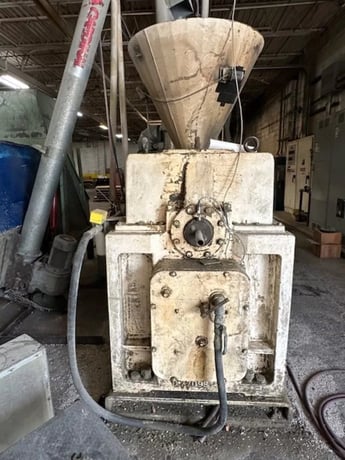 Welex #Gala-6, pelletizing line, 30:1 L/D vented barrel & screw, ran 980 Lbs/Hr HIPS - Image 5