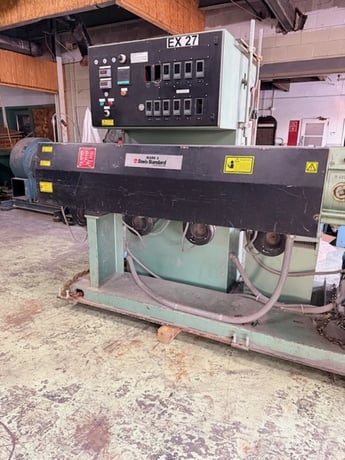 3-1/2" Davis Standard #MV-35IN35, extruder, 24:1 L/D, air cooled, 100 HP, no screw included, 2000 - Image 3