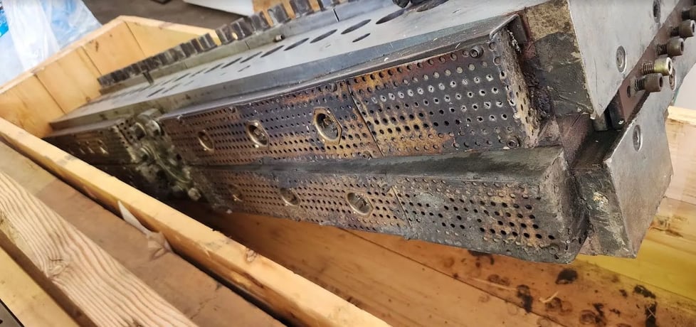 78" sheet extrusion die, .050 to .120 gauge, ran PVC & EVA, 2010 - Image 10