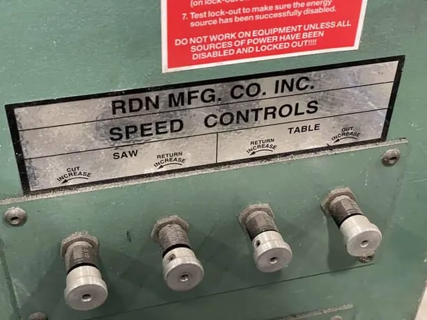 RDN #3-18, extrusion cutoff saw, 12" blade, 3" max pipe profile, 1.5 HP, Allen Bradley Control, 2004 - Image 5
