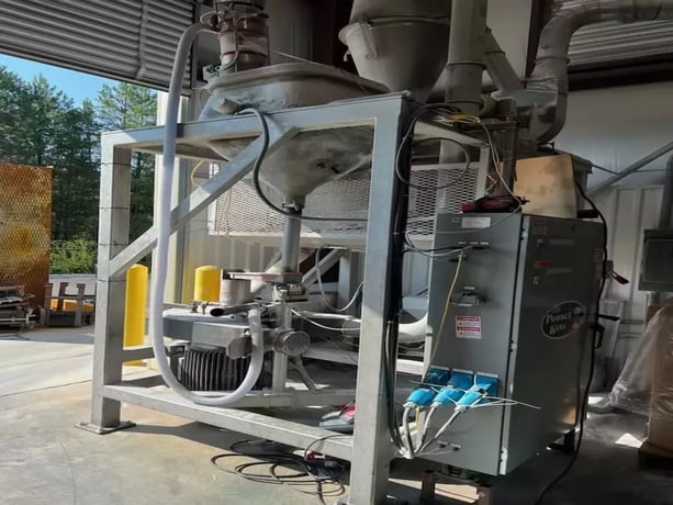 PowderKing #DD-120, pulverizer, 7" x 16" opening, 75 HP direct drive, 30 mesh, 500-800 Lbs/Hr LDPE - Image 2