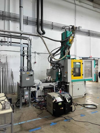220 Ton, 16 oz., Arburg #1500T-2000-800, rotary table injection molding machine, 59" rotary table, 55mm - Image 7