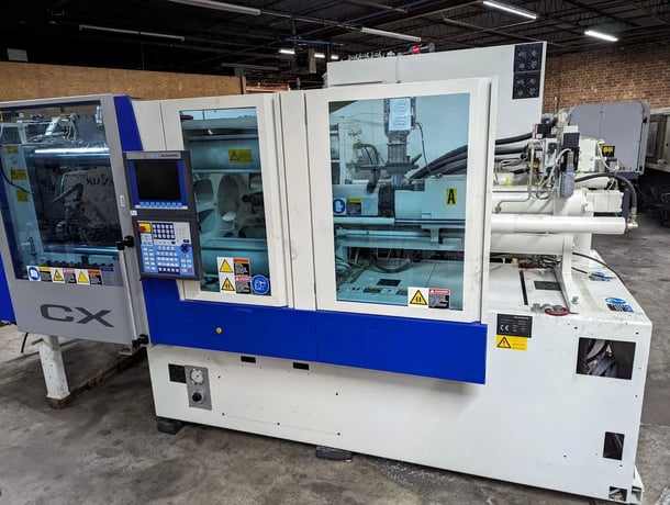 120 Ton, 1.9 oz., Krauss Maffei #100-180-180CX, two-shot injection molding machine, 20.88" x 15.52" tie bars - Image 3