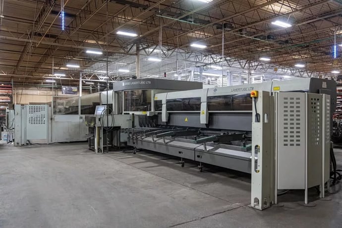 BLM #LT8, CNC CO2 tube laser cutting system, 3,500 watt, 0.5"-8.5" round tube, Rofin DC 035 resonator - Image 2