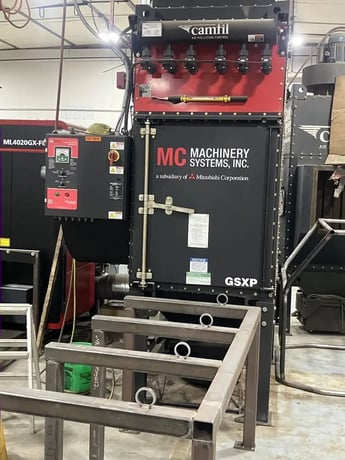 Mitsubishi #ML4020GX-F80, CNC fiber laser cutting system, 8,000 watt, 6.5' x 13.1' table, 1,412 hours - Image 3