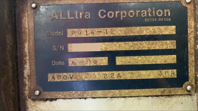 ALLtra #PG14-12, CNC plasma cutting system, 10' x 45' table, 200 AMP, Hypertherm HPR 260, ALLtra CNC, 2008 - Image 9