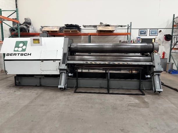 120" x 1" Bertsch #100-10, 4-roll plate bending roll, 17" top roll, 1" pre-bend capacity, 2018 - Image 1