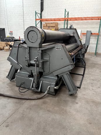 120" x 1" Bertsch #100-10, 4-roll plate bending roll, 17" top roll, 1" pre-bend capacity, 2018 - Image 6