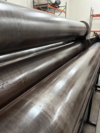 120" x 1" Bertsch #100-10, 4-roll plate bending roll, 17" top roll, 1" pre-bend capacity, 2018 - Image 8