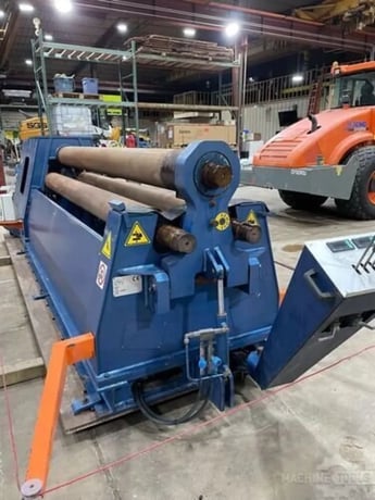 10' x 1/4" Faccin #DP3-3123, 3-roll double pinch plate bending roll, 8.5" top roll, 2014 - Image 3