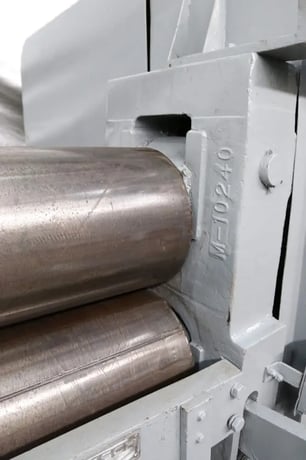 10' x .547" Bertsch #M-10240, plate bending roll, 13" rolls, boiler duty rated - Image 3