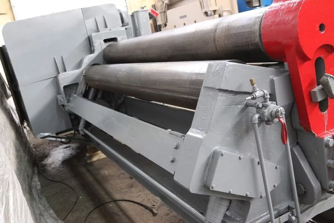 10' x .547" Bertsch #M-10240, plate bending roll, 13" rolls, boiler duty rated - Image 7