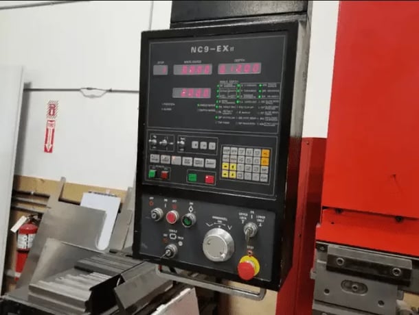 50 Ton, Amada #FBD-5020E, CNC hydraulic press brake, 6.5' overall, 66" between housing, 4" stroke, NC9EX - Image 3