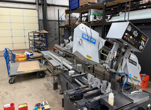 12.6" x 12.6" Sharp #SW-120A, automatic horizontal band saw, 5 HP - Image 1