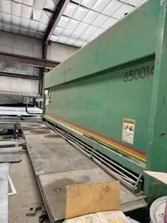 1/2" x 14' Accurshear #850014, hydraulic shear, 48" back gauge, 12" gap, 40 HP, 2001 - Image 3