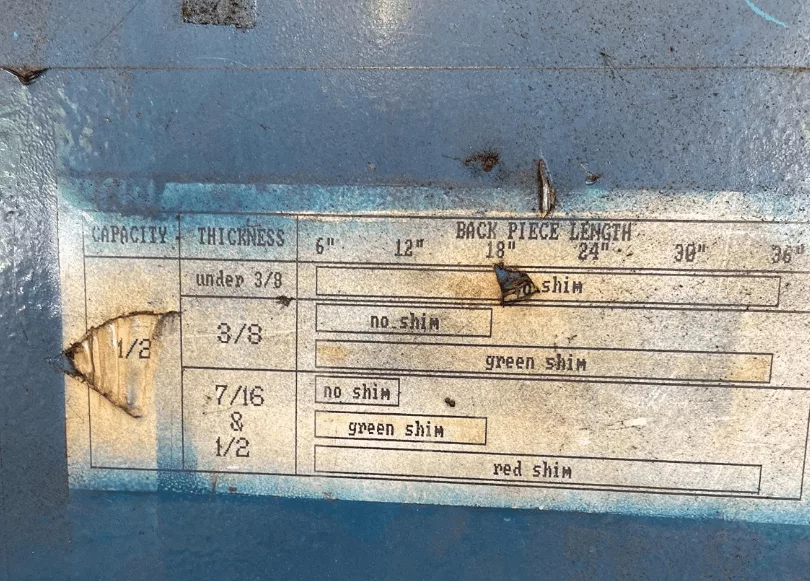1/2" x 10' Cincinnati #Century, power squaring shear, push button control - Image 5