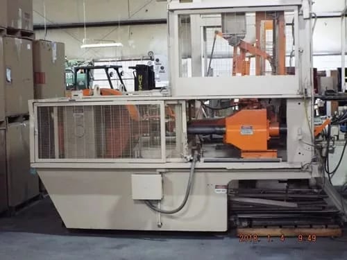 30 Ton, Brown #T-310, vertical trim press, 12.25" x 40" window opening, 13.5" max stroke, variable speed drive - Image 1
