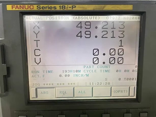 22 Ton, Murata #Motorum-2044, CNC Turret Punch, 22 Stations, 49" x 49" Sheet, 1/4" Max Thickness, Fanuc - Image 4