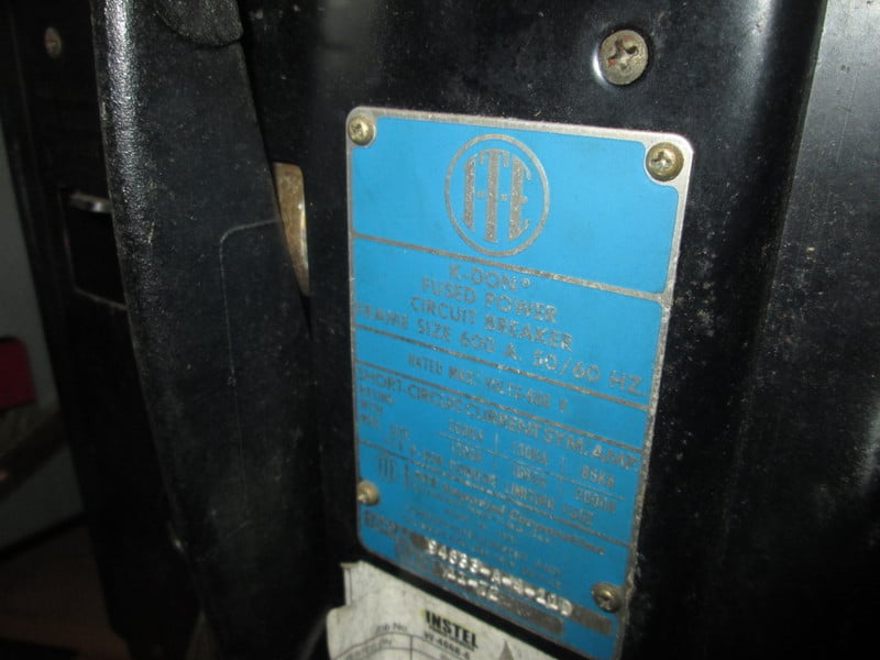 600 Amps, ITE, K-DON, manually operated, drawout, Red, 1200A fuses - Image 2