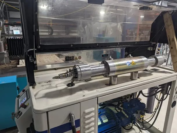 Techni #TJ4000, CNC waterjet cutting system, 6.3' x 12.8' table, 50 HP pump, 60,000 PSI, rebuilt pump - Image 5
