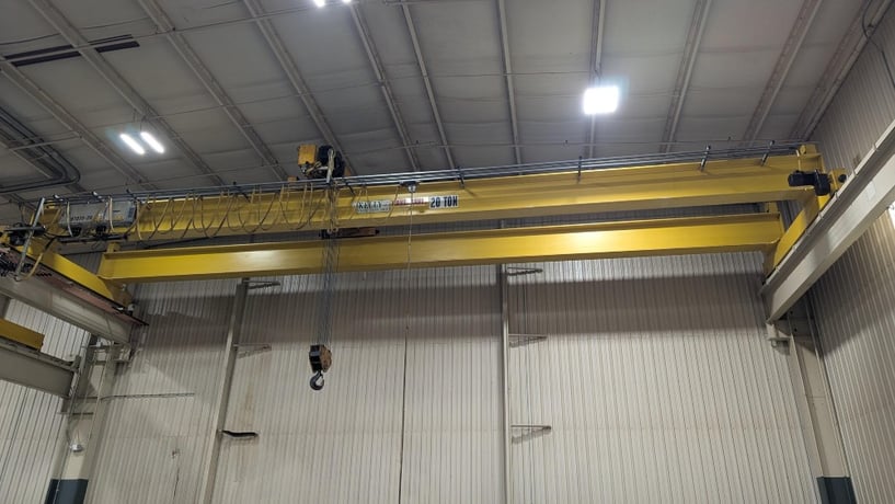 20 Ton, Kone, 45' 0" Span, 33' Lift, Pendant Control, VFD Bridge & Trolley, 1997 [#2749] - Image 1