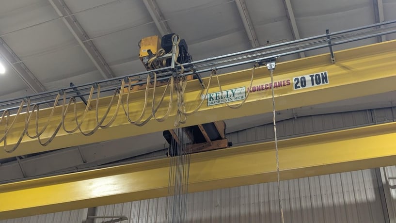 20 Ton, Kone, 45' 0" Span, 33' Lift, Pendant Control, VFD Bridge & Trolley, 1997 [#2749] - Image 3