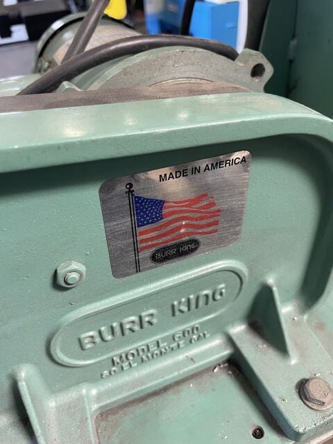 Burr King #600, Deburring And Polishing Machine, 6" x 2" wheel, 4140 RPM - Image 3