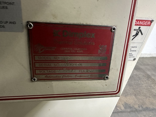 0.5 Ton, Dimplex Thermal Solutions #50AC, Chiller, 6000 BTUH, R-22, 20 GPM - Image 8