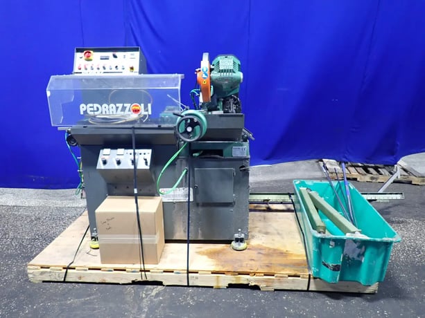 12" Pedrazzoli #SB 350 AP, Automatic Circular Cold Saw, 2 HP, 1680 RPM, extra blades, 2014 - Image 6