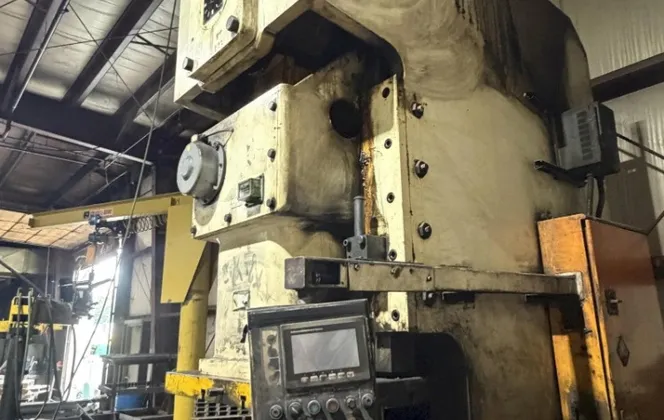 200 Ton, Sutherland #Mark-220, Gap Frame Press, 3.94" Stroke Length, 19.69" Die Height, 4.33" Slide Adj., 25 - Image 8