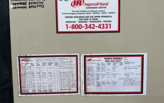 140 CFM, 150 Psig, Ingeroll Rand #IRN40H-TAS-HV, Rotary Screw Air Compressor, 40 HP, 5300 RPM - Image 3