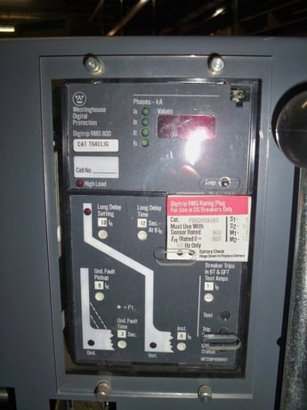 800 Amps, Westinghouse, DS-206H, manually operated, drawout - Image 3