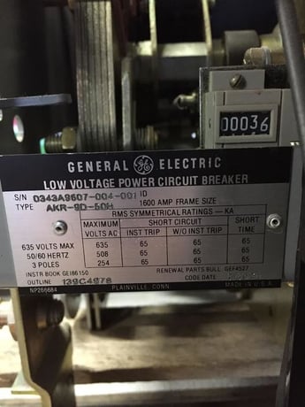 1600 Amps, General Electric, akr- 9d-50h, electrically operated, manually operated, drawout - Image 7
