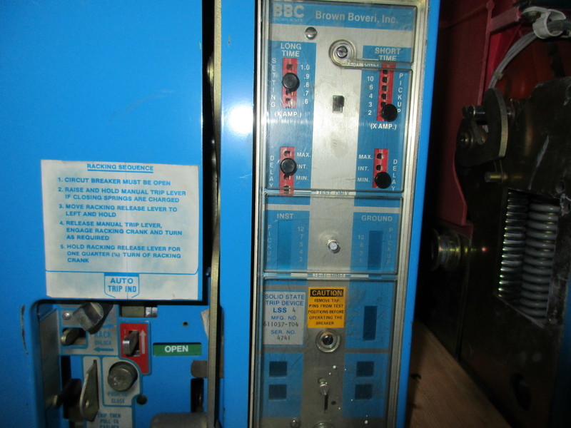 1600 Amps, Brown Boveri, LK-16, electrically operated, manually operated, drawout - Image 7