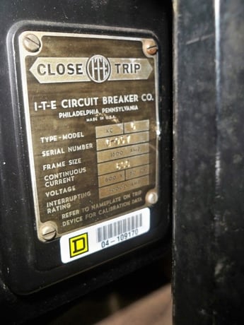 1600 Amps, ITE, KC-G, manually operated, drawout - Image 2