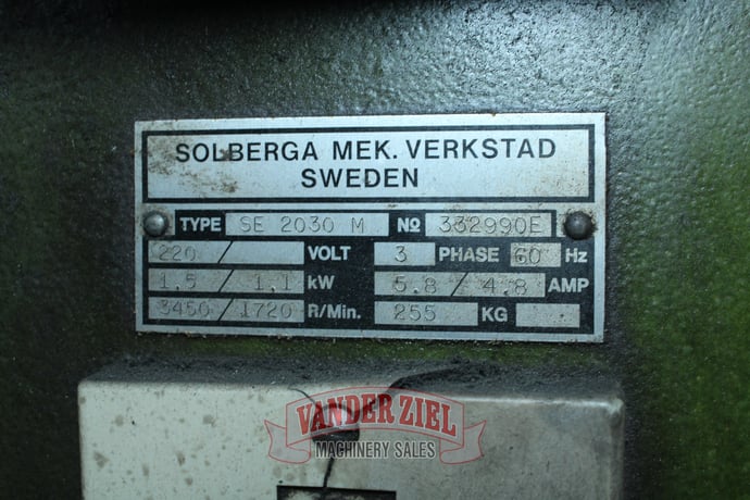 Solberga #SE2030M, Drill Press - Image 6