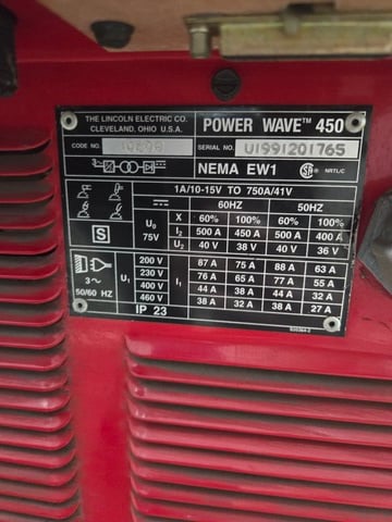 Lincoln #Power-Wave-450, Welder - Image 2