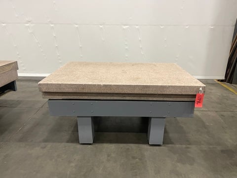 4 8" x 72" x 8" Pink Granite Surface Combustion Plate - Image 1