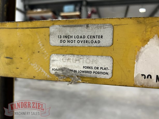 1,000 lb. Big Joe #2178, Hydraulic Stacker - Image 7